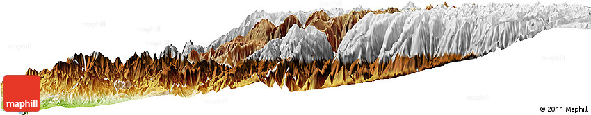 Satellite Horizon Map of Canta, physical outside