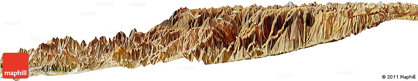 Satellite Horizon Map of Canta