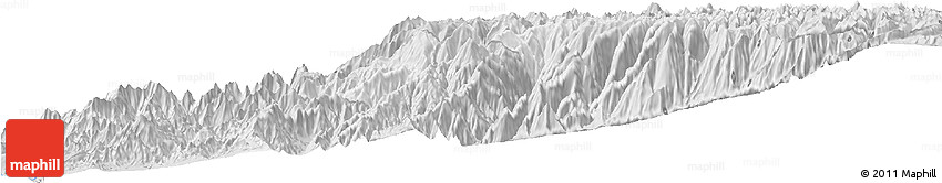 Silver Style Horizon Map of Canta