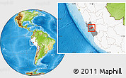 Physical Location Map of Canta, highlighted country, highlighted parent region