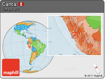 Political Location Map of Canta