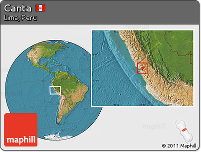Satellite Location Map of Canta
