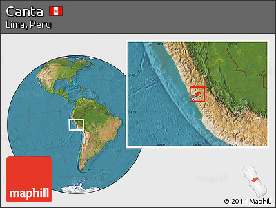 Satellite Location Map of Canta