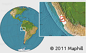 Satellite Location Map of Canta, highlighted parent region