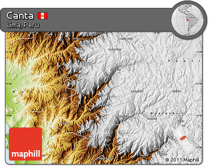 Physical Map of Canta