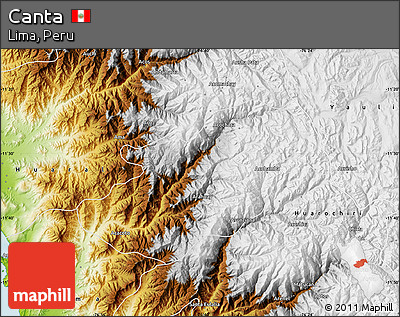 Physical Map of Canta