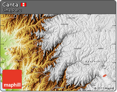 Physical Map of Canta