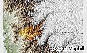 Physical Map of Canta, semi-desaturated