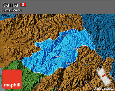 Political Map of Canta, darken