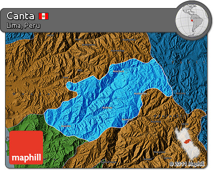 Political Map of Canta, darken