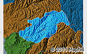 Political Map of Canta, darken