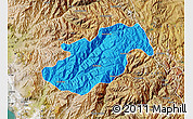Political Map of Canta, satellite outside