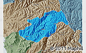 Political Map of Canta, semi-desaturated