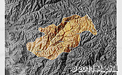 Satellite Map of Canta, darken, desaturated