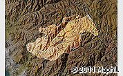 Satellite Map of Canta, darken