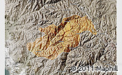 Satellite Map of Canta, semi-desaturated
