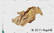 Satellite Map of Canta, single color outside