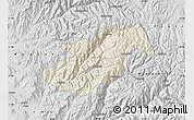 Shaded Relief Map of Canta, desaturated