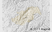 Shaded Relief Map of Canta, lighten, desaturated