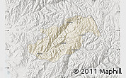 Shaded Relief Map of Canta, lighten, semi-desaturated