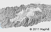 Gray Panoramic Map of Canta