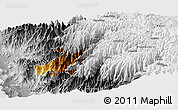 Physical Panoramic Map of Canta, desaturated