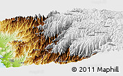 Physical Panoramic Map of Canta