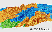 Political Panoramic Map of Canta