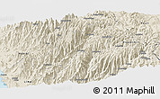Shaded Relief Panoramic Map of Canta