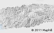 Silver Style Panoramic Map of Canta