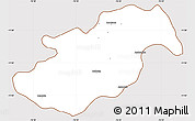 Classic Style Simple Map of Canta, cropped outside