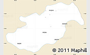 Classic Style Simple Map of Canta, single color outside