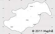 Silver Style Simple Map of Canta, cropped outside