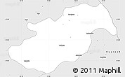 Silver Style Simple Map of Canta