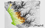 Physical 3D Map of Chancay, desaturated