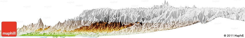 Physical Horizon Map of Chancay, lighten