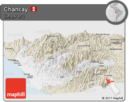 Classic Style Panoramic Map of Chancay