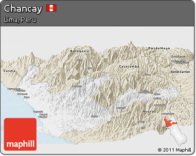 Classic Style Panoramic Map of Chancay