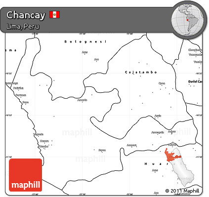 Blank Simple Map of Chancay