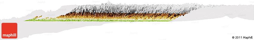 Physical Horizon Map of Lima, cropped outside