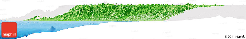 Political Shades Horizon Map of Lima, single color outside