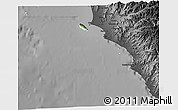 Physical 3D Map of Isla, darken, desaturated