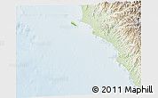 Physical 3D Map of Isla, lighten
