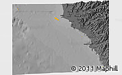 Political 3D Map of Isla, darken, desaturated