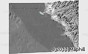 Satellite 3D Map of Isla, desaturated