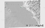Satellite 3D Map of Isla, lighten, desaturated