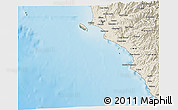 Satellite 3D Map of Isla, shaded relief outside