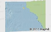 Savanna Style 3D Map of Isla, single color outside