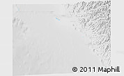 Shaded Relief 3D Map of Isla, lighten, desaturated