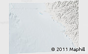 Shaded Relief 3D Map of Isla, lighten, semi-desaturated